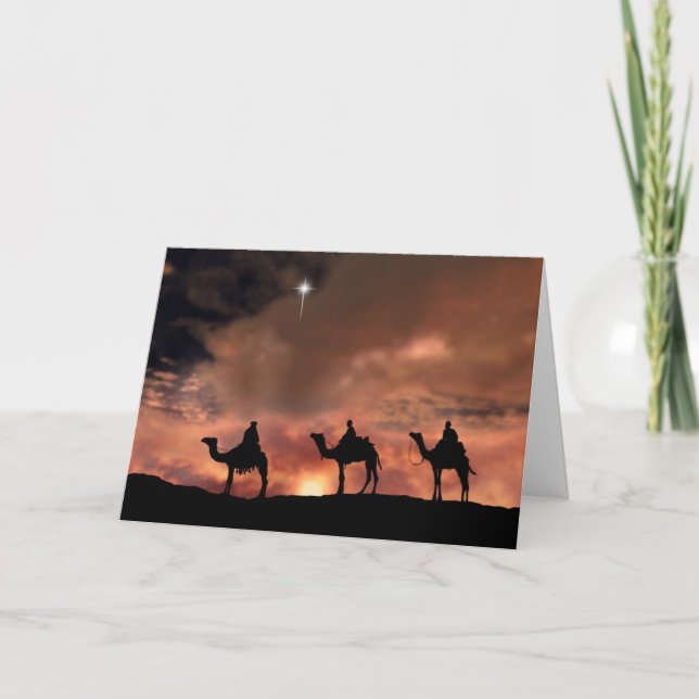 Cartão de Natal de Três Sábios (Frente)