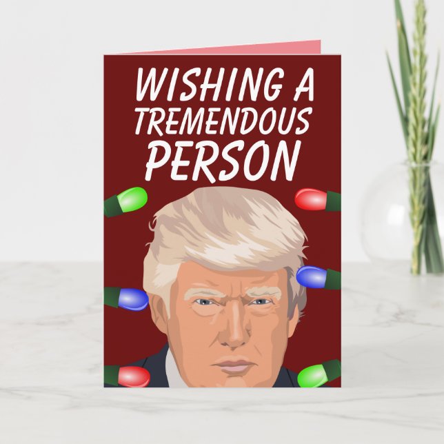 CARTÃO DE NATAL DE TRUMP PARA QUALQUER UM! (Frente)