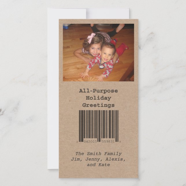 Cartão de Natal de Uso Geral (Frente)