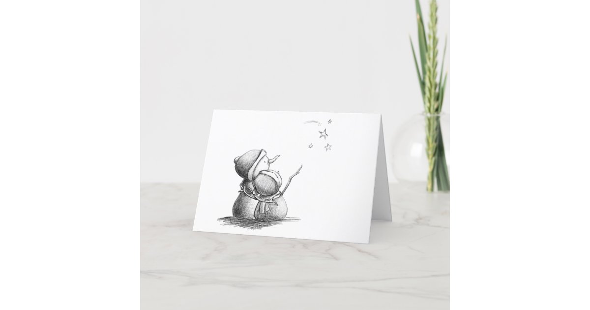 Cartão de Natal com bonecos de neve, ramos de abeto e flocos de neve doodle  . — Vetores de Stock © JeannaDraw #399978194