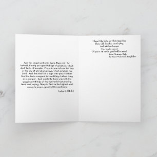 Cartão de Natal de Vidro Mantido para Paz e Bênção