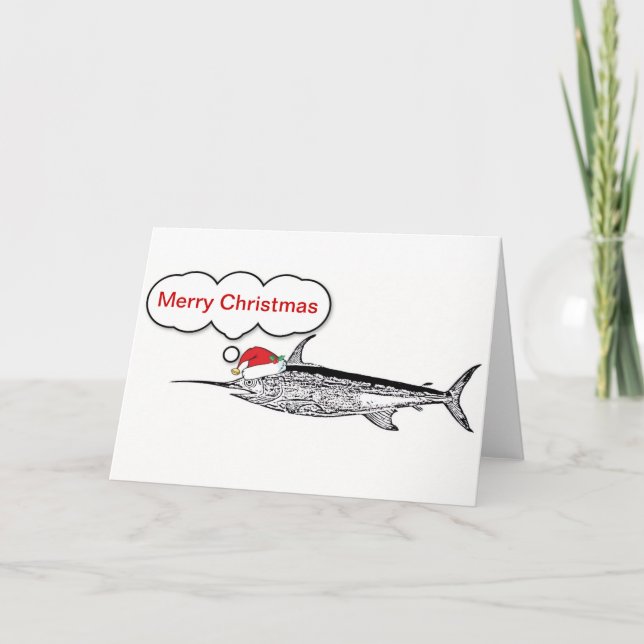 Cartão de Natal de Wordfish (Frente)