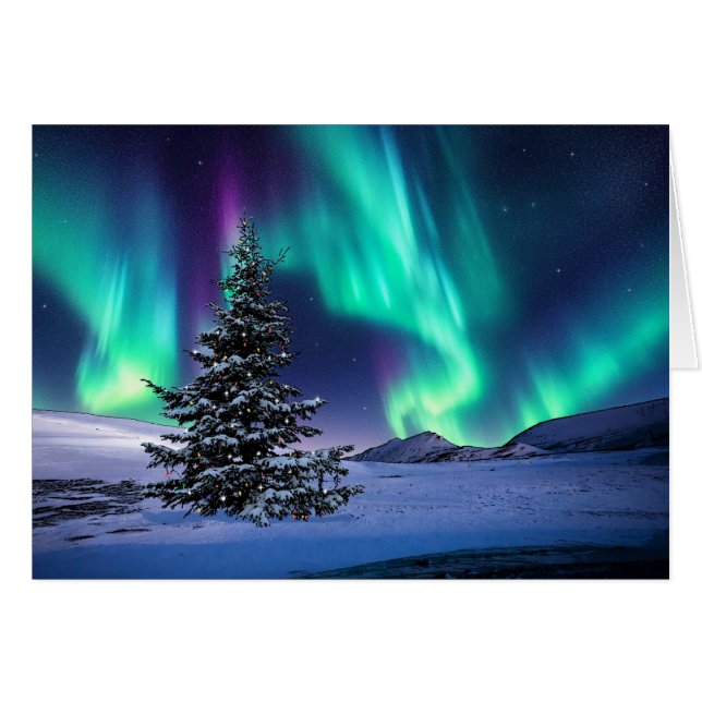 Cartão de Natal - Dentro - Cartão de Arte de 5" x  (Frente Horizontal)