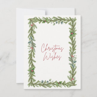 Cartão de Natal "Desejos de Natal"