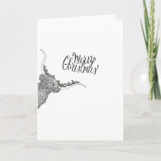 Cartão de Natal desenhado à mão