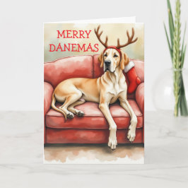Cartão de Natal Deslumbrante do Great Dane