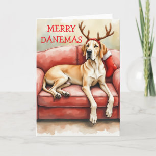 Cartão de Natal Deslumbrante do Great Dane