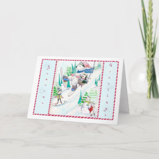 Cartão de Natal Divertido de inverno