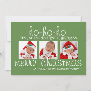 Cartão de Natal do Bebê - Primeiro Natal - 3