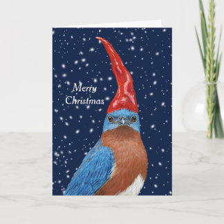 Cartão de Natal do Bluebird Gnomo