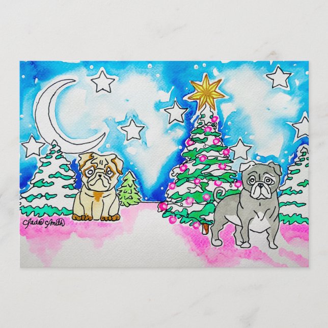 Cartão de Natal do Cachorrinho (Frente)