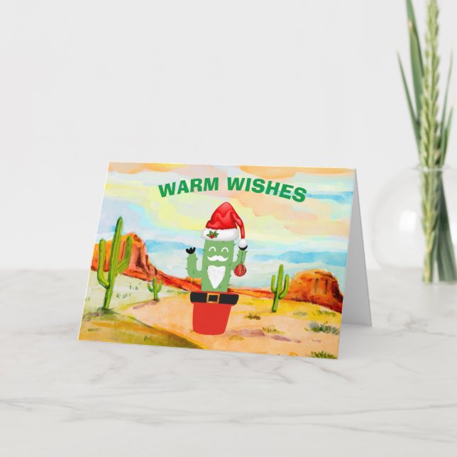 Cartão de Natal do Cacto do Sudoeste (Frente)