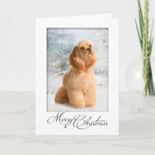 Cartão de Natal do Cocker Spaniel