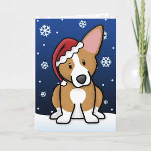 Cartão de Natal do Corgi de Galês do Pembroke de