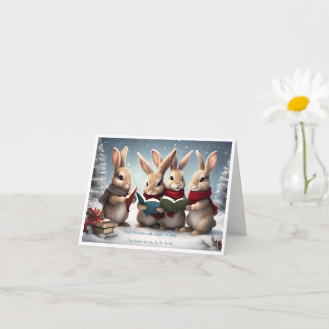 Cartão de Natal Do Deck Halls (Planta pequena)