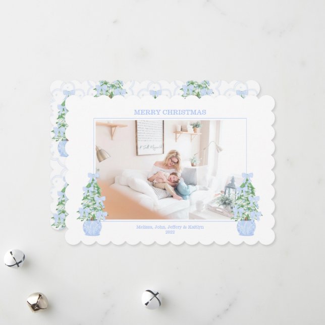 Cartão de Natal do Grande Milênio de Borda Escalad (Frente/Verso In Situ)