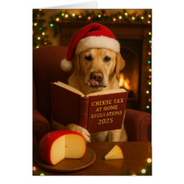 Cartão de Natal do Imposto sobre Queijo do Labrado