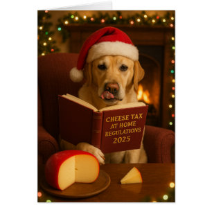 Cartão de Natal do Imposto sobre Queijo do Labrado