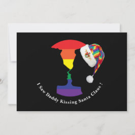 Cartão de Natal do Kiss gay