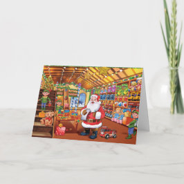Cartão de Natal do Papai noel