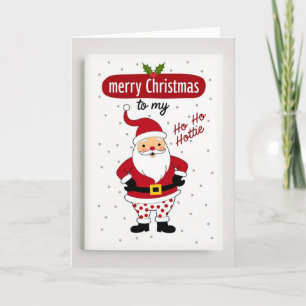 Cartão de Natal do Papai Noel Engraçado Ho Ho Hott