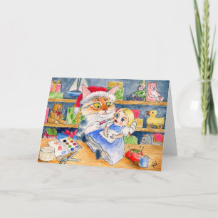 Cartão de Natal do Papai noel Helper