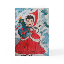 Cartão de Natal do Papai noel Helper