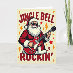 Cartão de Natal do Papai Noel Rockin