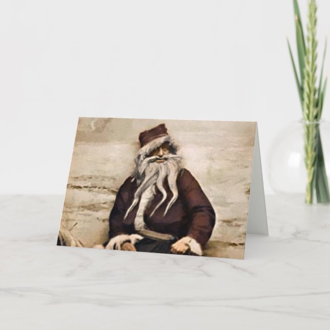 Cartão de Natal do Papai Noel Sinistro (Frente)