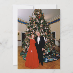 Cartão de Natal do Presidente Americano Bill Clint