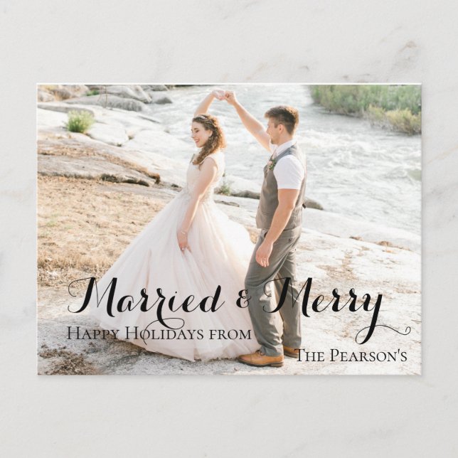 Cartão de Natal do Primeiro Ano de Casados (Frente)