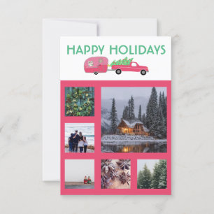 Cartão de Natal do Reboque de Caminhão FOTO PERSON