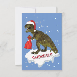 Cartão de Natal do Santassauro Personalizar