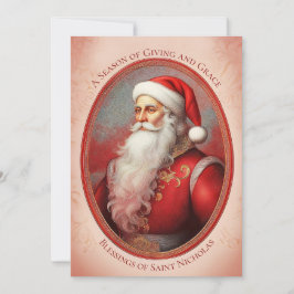 Cartão de Natal do santo Nicholas