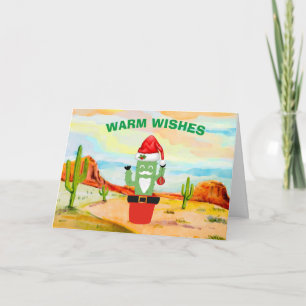 Cartão de Natal do Sudoeste Cactus