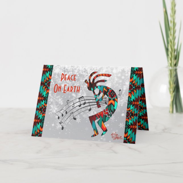 Cartão de Natal do Sudoeste Kokopelli (Frente)