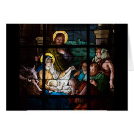 Cartão de Natal do vitral