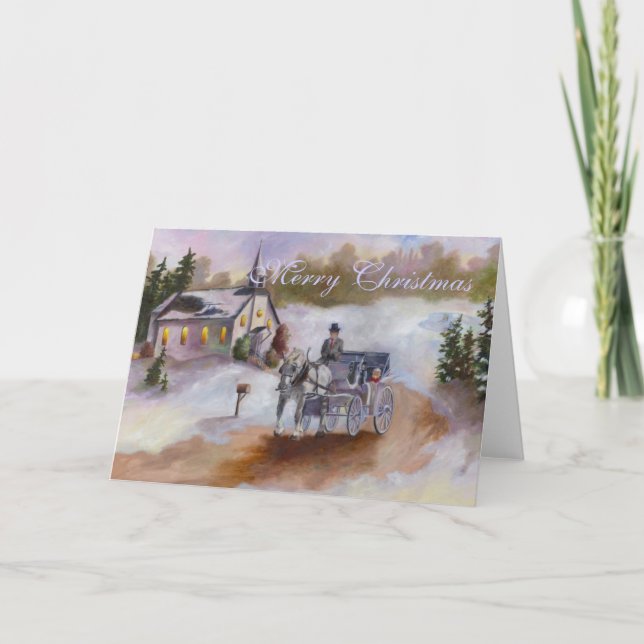 Cartão de Natal do Winters Dream (Frente)