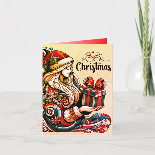 Cartão de Natal Dobrado (Frente)