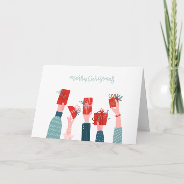 Cartão de natal dobrado (Frente)