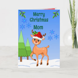 Cartão de Natal Dobrado BambiDeer