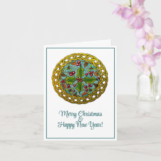 Cartão de Natal dobrado impresso a partir de arte