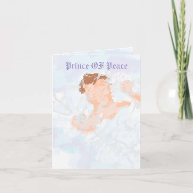 Cartão de Natal Dobrado: Nascimento de Jesus Crist (Frente)