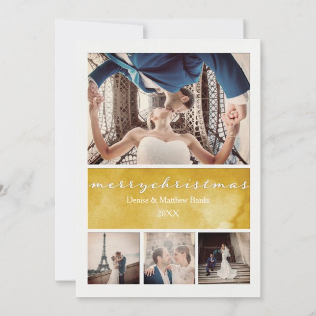 Cartão de Natal Elegante (Frente)