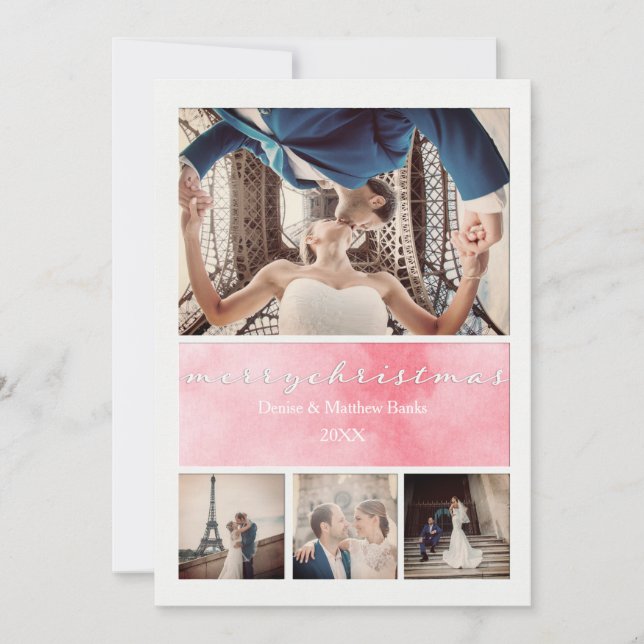 Cartão de Natal Elegante (Frente)