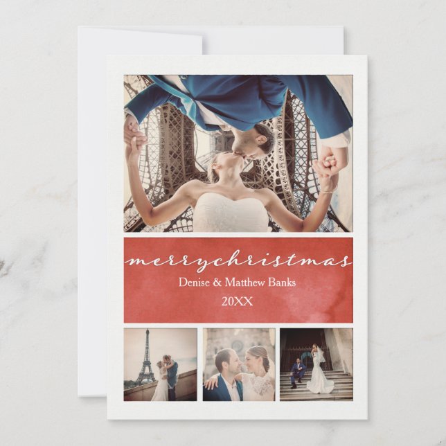 Cartão de Natal Elegante (Frente)