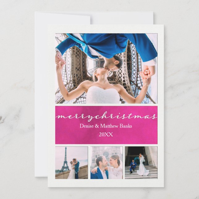 Cartão de Natal Elegante (Frente)