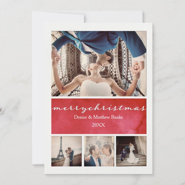 Cartão de Natal Elegante (Frente)