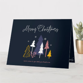 Cartão de Natal elegante com Mensagem