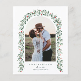 Cartão de Natal Elegante de Arca Verde